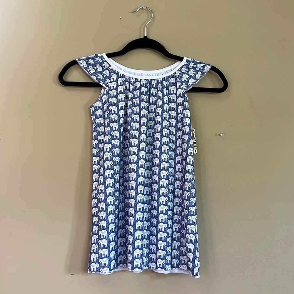 Roller Rabbit Blue Hathi Marina Dress